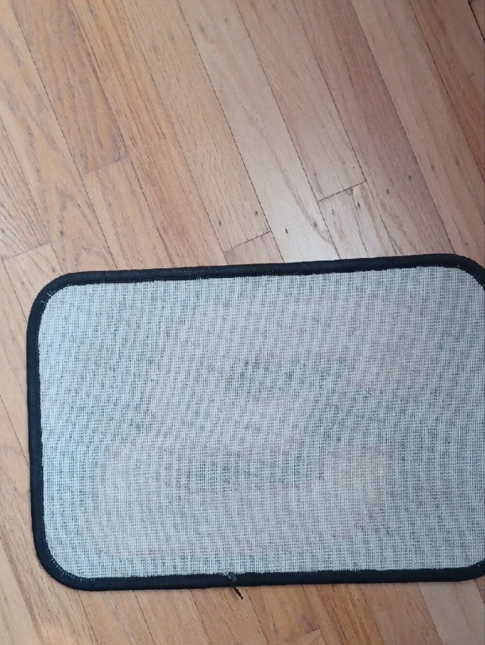 Nascar Black Door Mat with White and Red Number 3